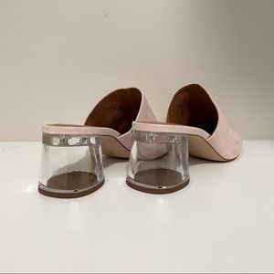Zara leather sandals with metallic heel, BRAND NEW!